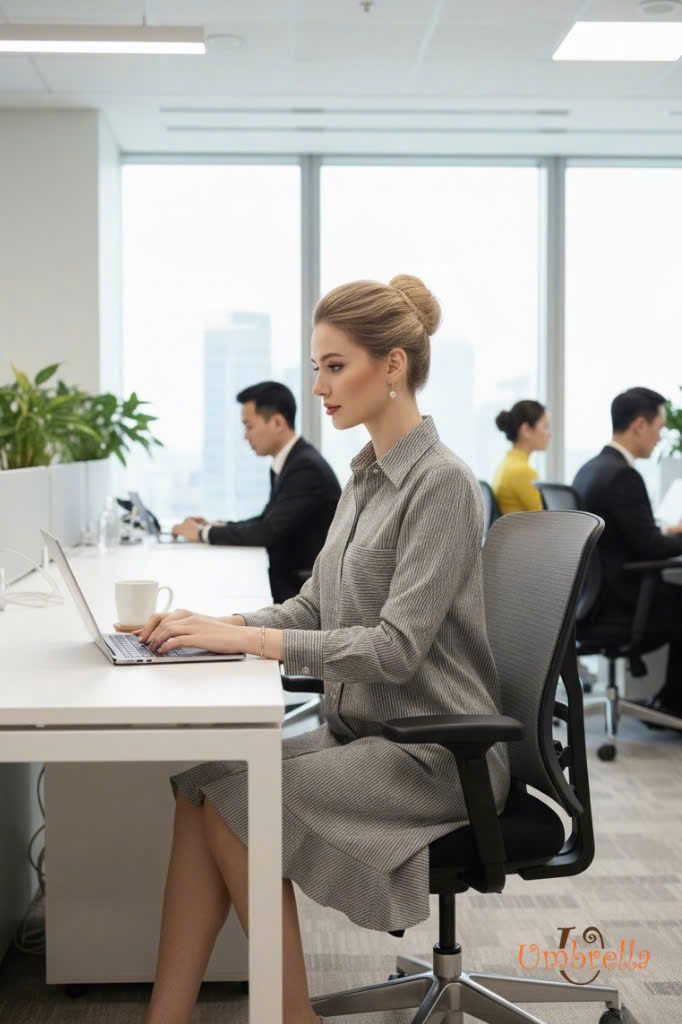  Đầm Linen sơ mi chân bèo 