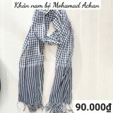  Khăn nam bộ Mohamad - Achan 100% Coton - Caro đen 