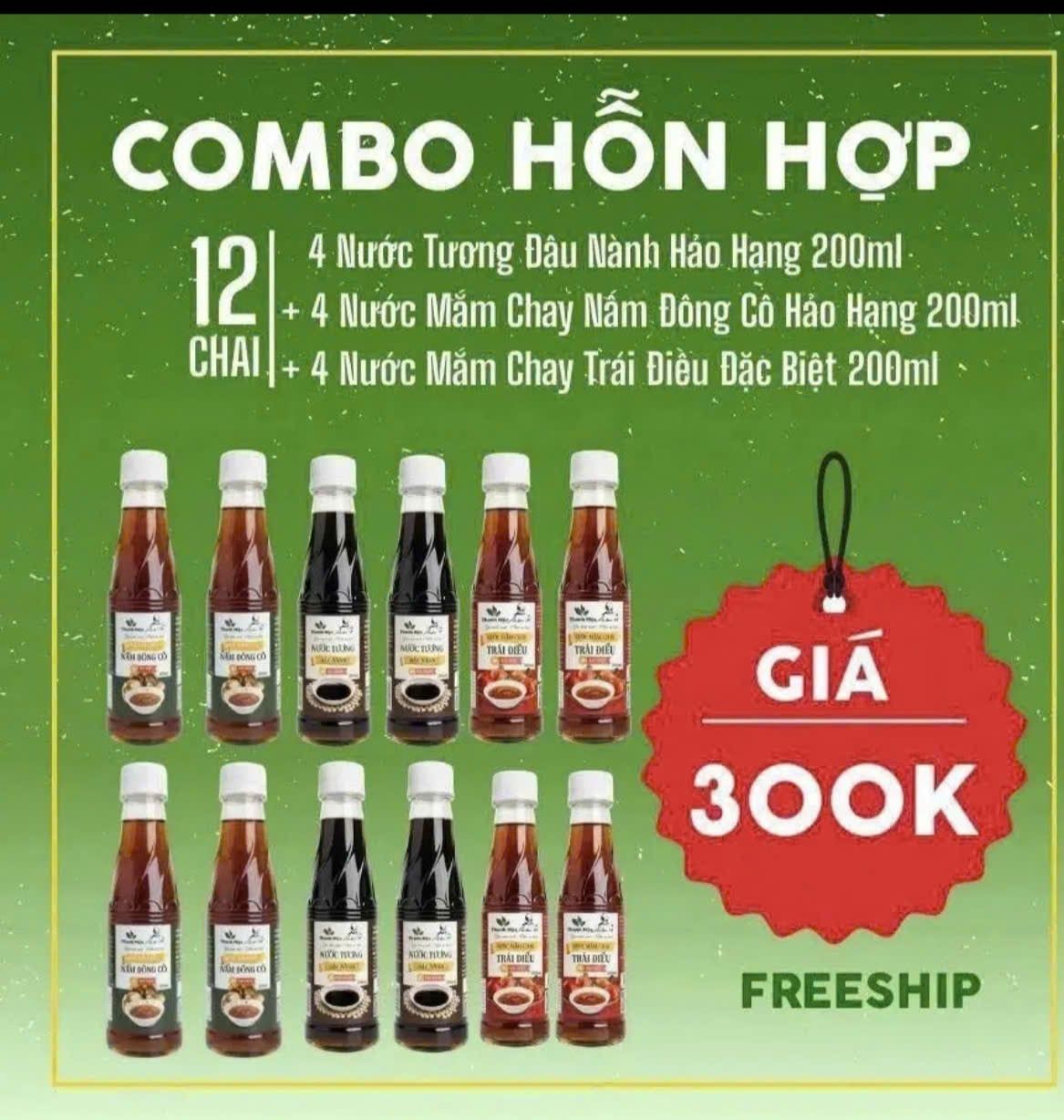  Combo hỗn hợp chay thanh mộc 
