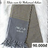  Khăn nam bộ Mohamad - Achan 100% Coton - Caro vàng 