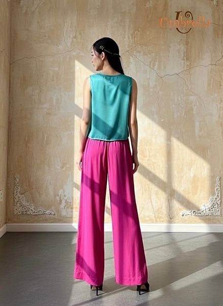  Áo lụa nút đắp 1 bên 