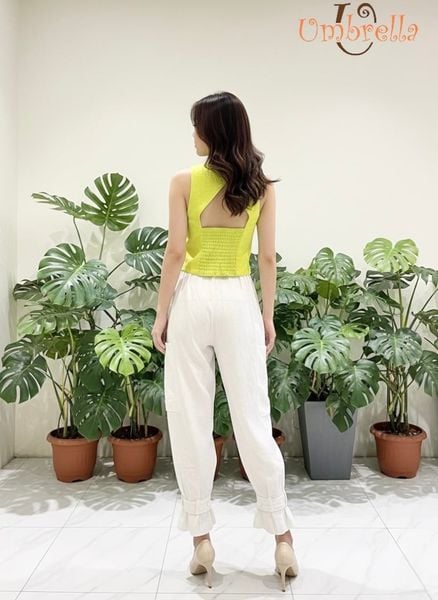  Áo Linen ghi lê khoét lưng 