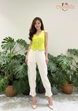  Áo Linen ghi lê khoét lưng 