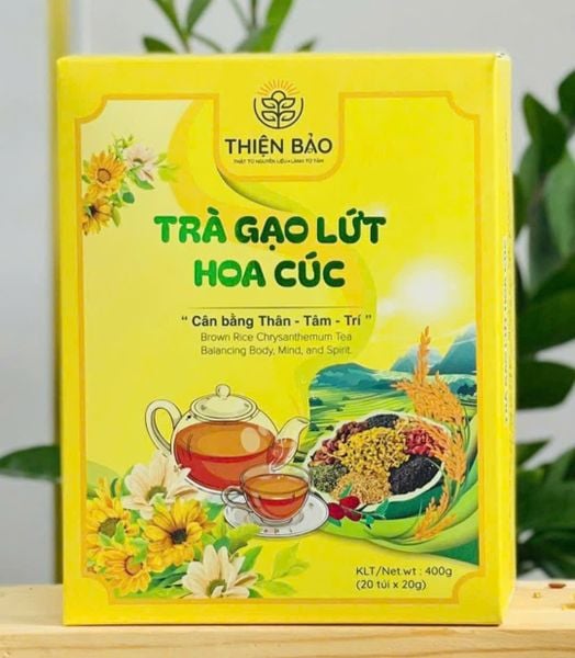  Trà gạo lứt hoa cúc (20 gói x 25gr) 500gr 