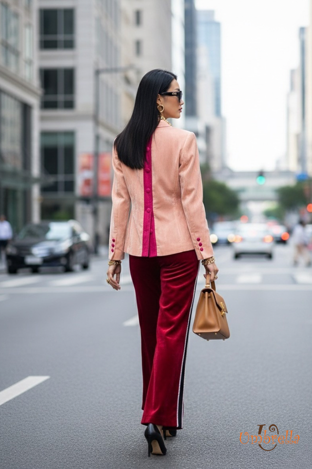  Áo Vest nhung xẻ nút lưng 