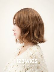 Tóc giả Lace U2 - Layer bob ngang vai - Mái bay - Nâu trà sữa - MS1005