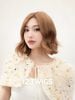Tóc giả Lace U2 - Layer bob ngang vai - Mái bay - Nâu trà sữa - MS1005