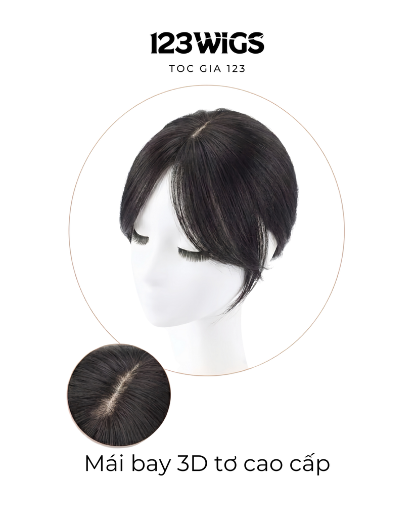 Mái bay 3D tóc tơ nhân tạo cao cấp 11217
