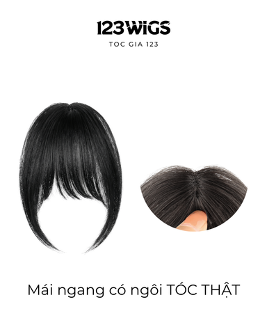 Mái ngang thưa - dày có ngôi tóc thật