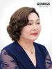 Tóc giả nguyên đầu trung niên - Xoăn ngắn - Nâu khói - MS1012