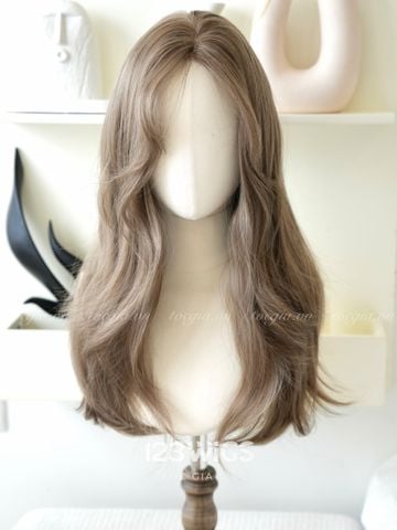 Bộ lưới Da LACE U2 - Xoăn gợn sóng - Mái bay - Màu nâu lạnh 51258