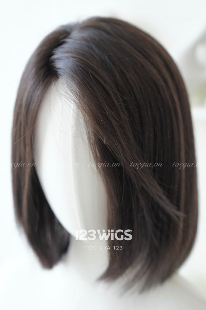 Tóc thật siêu da Mono - Bob cúp C - Rẽ ngôi - 31267