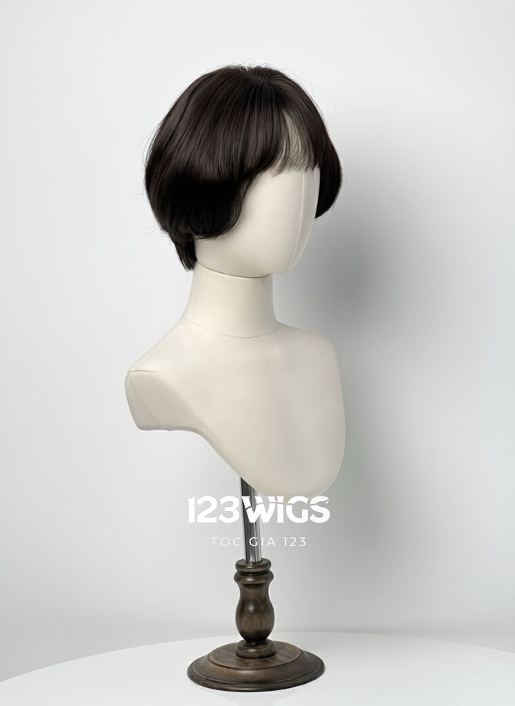 Tóc bob ngắn ôm gáy mái ngang thưa 21176