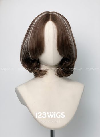 Tóc lob ngang vai uốn cụp highlight siêu da LACE 31177