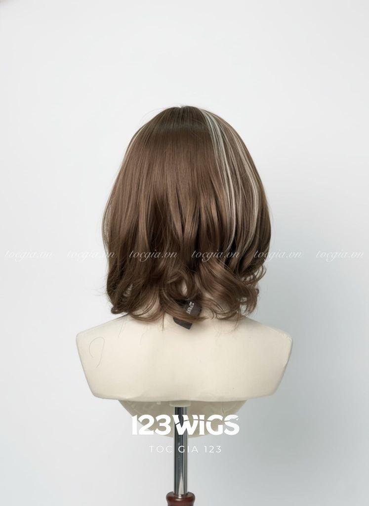 Tóc lob ngang vai uốn cụp highlight siêu da LACE 31177