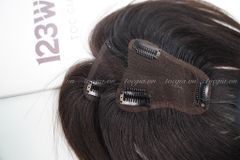Mái che phủ đỉnh đầu tóc thật lưới voan siêu mỏng - 2 kiểu dáng mới 11170