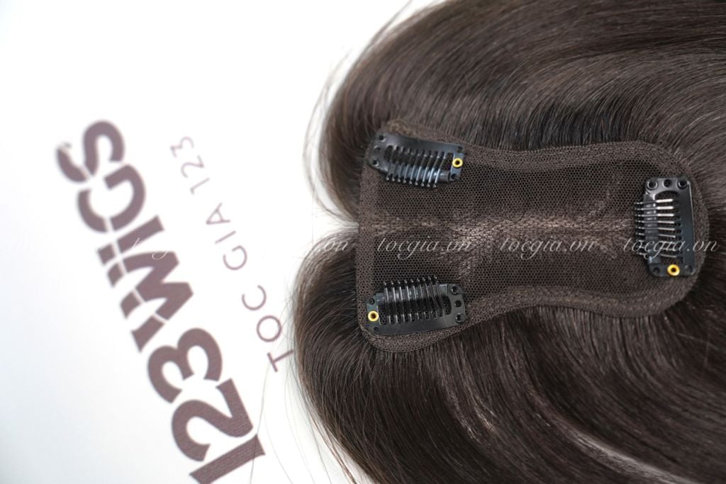 Mái che phủ đỉnh đầu tóc thật lưới voan siêu mỏng - 2 kiểu dáng mới 11170