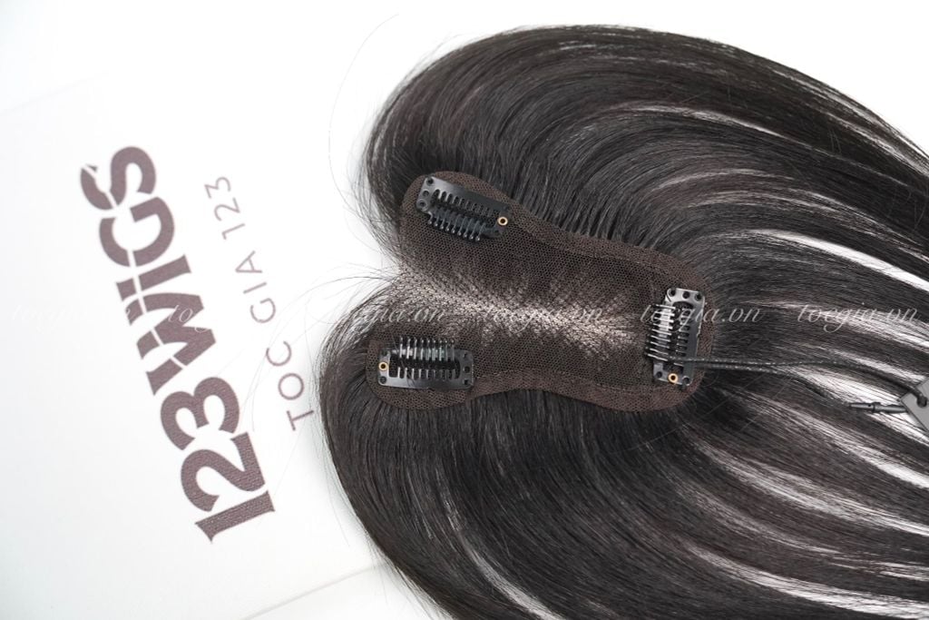 Mái che phủ đỉnh đầu tóc thật lưới voan siêu mỏng - 2 kiểu dáng mới 11170