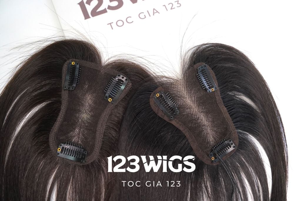 Mái che phủ đỉnh đầu tóc thật lưới voan siêu mỏng - 2 kiểu dáng mới 11170
