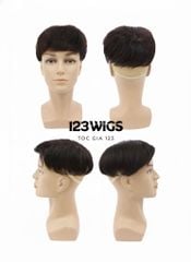 Mái phủ đỉnh nam tóc thật che phủ đỉnh đầu, che hói, bạc 2 kiểu dáng 11175