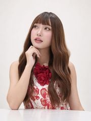 Tóc giả nguyên đầu - Xoăn gợn - Ombre nâu vàng - MS1009
