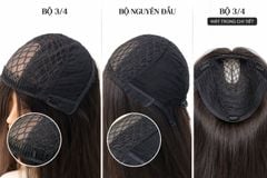 Tóc thật 3/4 có da đầu 5988
