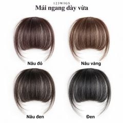 Mái ngang - Mái ngố dày vừa tóc thật MN2