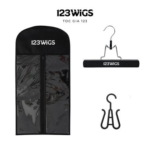 Túi bảo quản tóc giả, móc treo bộ, móc kẹp phím 123WIGS