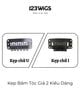 Kẹp phím tóc giả - Kẹp bấm 6 răng có đệm silicon chống trượt (nhiều kích thước, màu sắc)