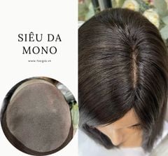 Tóc thật siêu da Mono - Bob cúp C - Rẽ ngôi - 31267