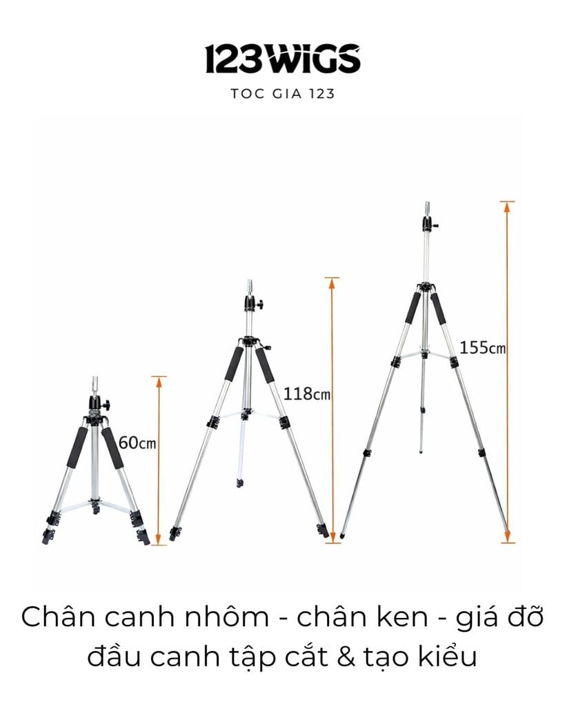 Chân canh - chân ken tập cắt tóc & tạo kiểu - 4 kiểu dáng