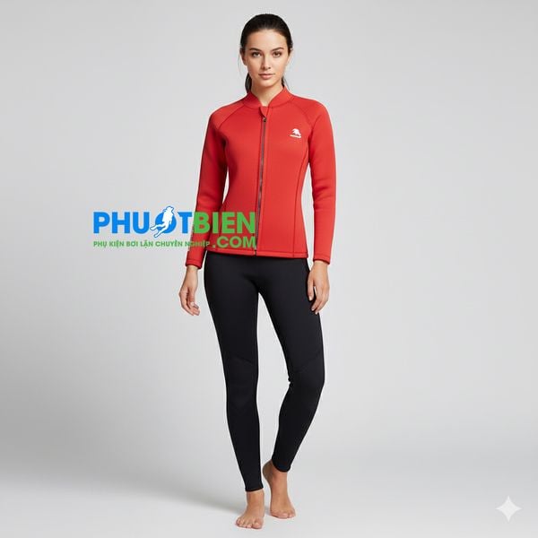 Áo wetsuit bơi lặn giữ nhiệt 2mm