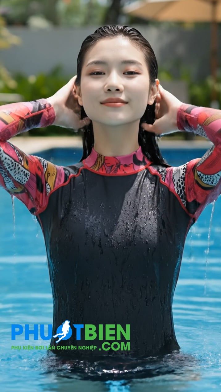 Áo đi biển chống nắng + Quần Áo bơi bikini QA211