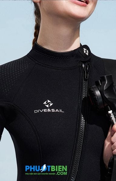 Wetsuit bơi lặn giữ nhiệt nữ Dive&Sail 2mm