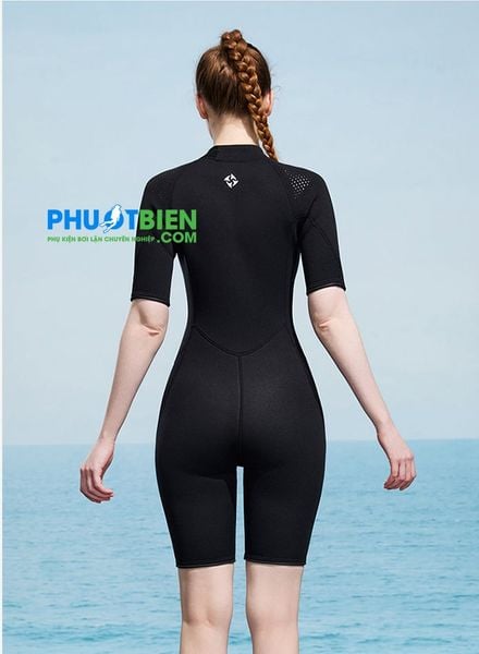 Wetsuit bơi lặn giữ nhiệt nữ Dive&Sail 2mm