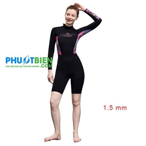  Đồ Bơi Lặn Giữ Nhiệt Wetsuit Nữ 1.5 mm - ALN131 