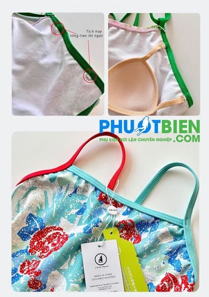 Áo Bơi Nữ 1 Mảnh Bikini Cielle Marin