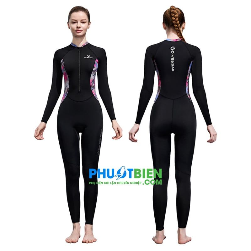 Đồ Bơi Nữ Tay Dài Chống Nắng - QA076