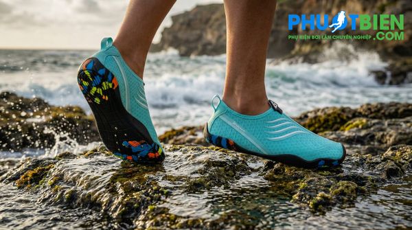 Giày đi biển aqua shoes sakura