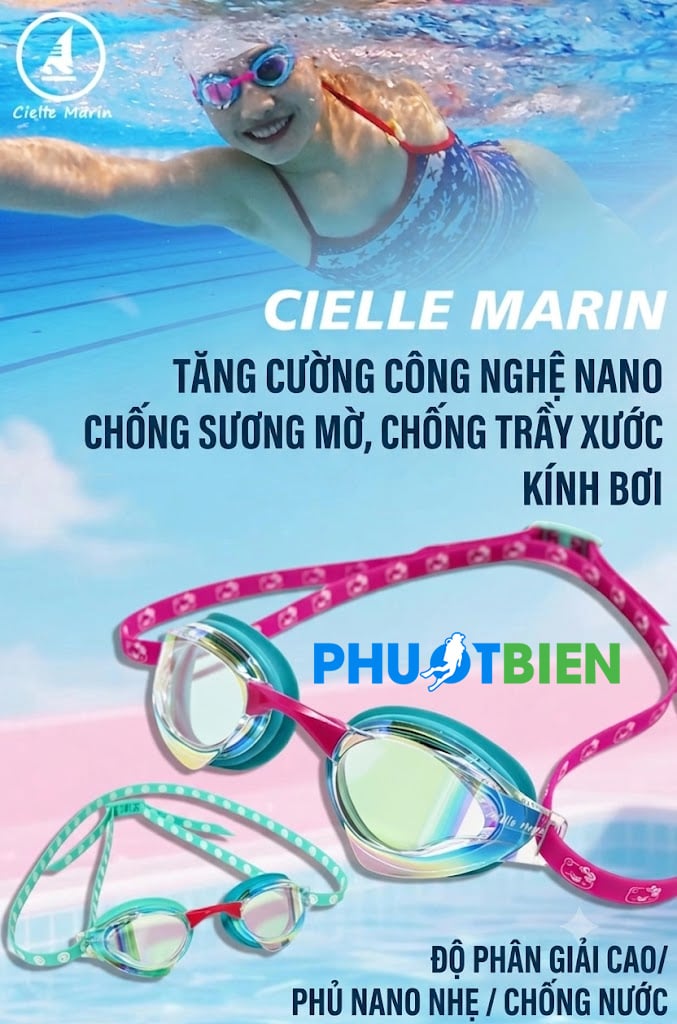 Kính Bơi Chống Mờ Nano Hàn Quốc Cielle Marin