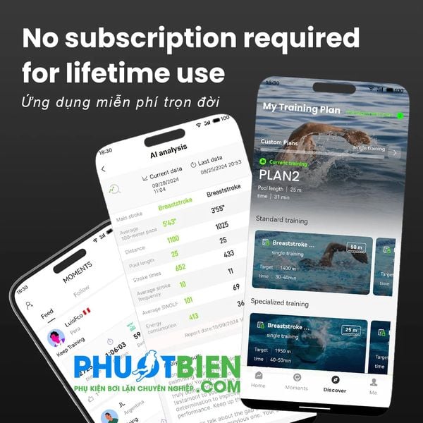 Kính bơi thông minh AR AI Smart Goggles Holoswim