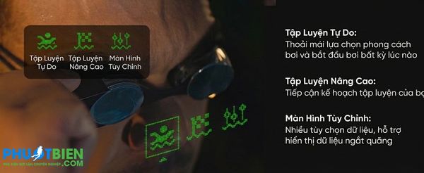 Kính bơi thông minh AR AI Smart Goggles Holoswim