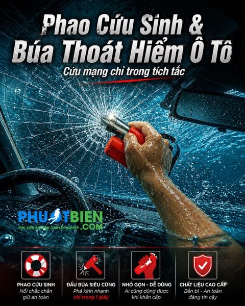 Phao Cứu Sinh & Búa Thoát Hiểm Ô Tô - PBTH