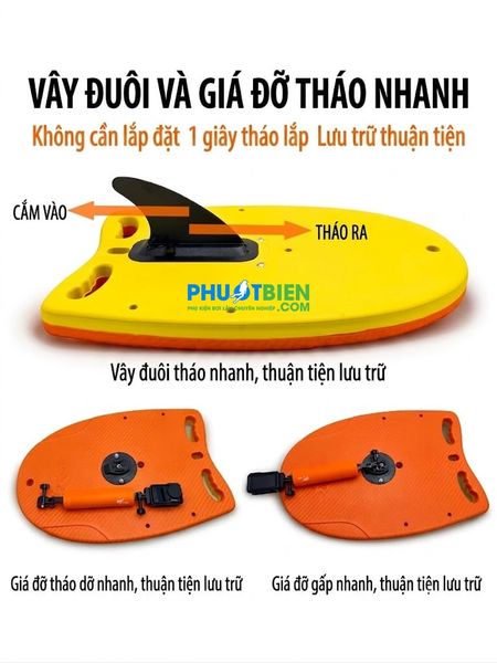 Phao bơi đa năng kềm phụ kiện gắn camera
