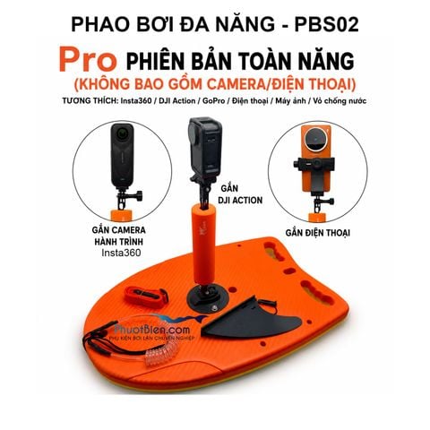  Phao Bơi Nổi Đa Năng Có Mấu Gắn Camera Hành Trình - PBS02 