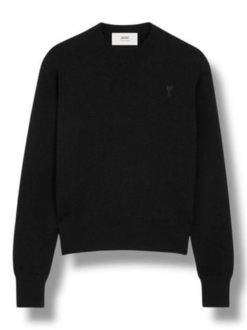 AD Ami De Coeur Small Logo Knit - All Black