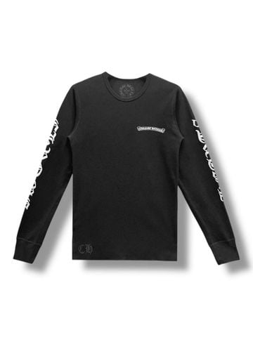 AD CH Scroll Therman Long Tee - Black