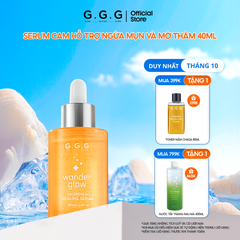 Serum Cam Dưỡng Sáng, Ngừa Mụn, Mờ Thâm - G.G.G Wonder Glow Healing Serum 40ml