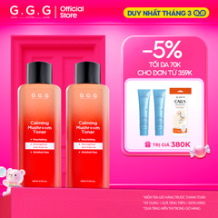 Combo 2 Toner Nấm Không cồn Cấp ẩm Dịu da tức thì - G.G.G Calming Mushroom Toner 200ml