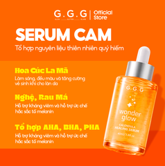Serum Cam Dưỡng Sáng, Ngừa Mụn, Mờ Thâm - G.G.G Wonder Glow Healing Serum 40ml